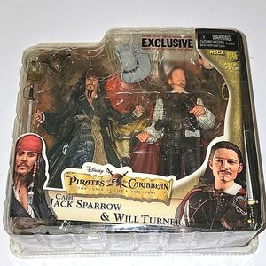 PIRATES OF THE CARIBBEAN CAPTAIN JACK SPARROW & WILL TURNER CURSE OF BLACK PEARL